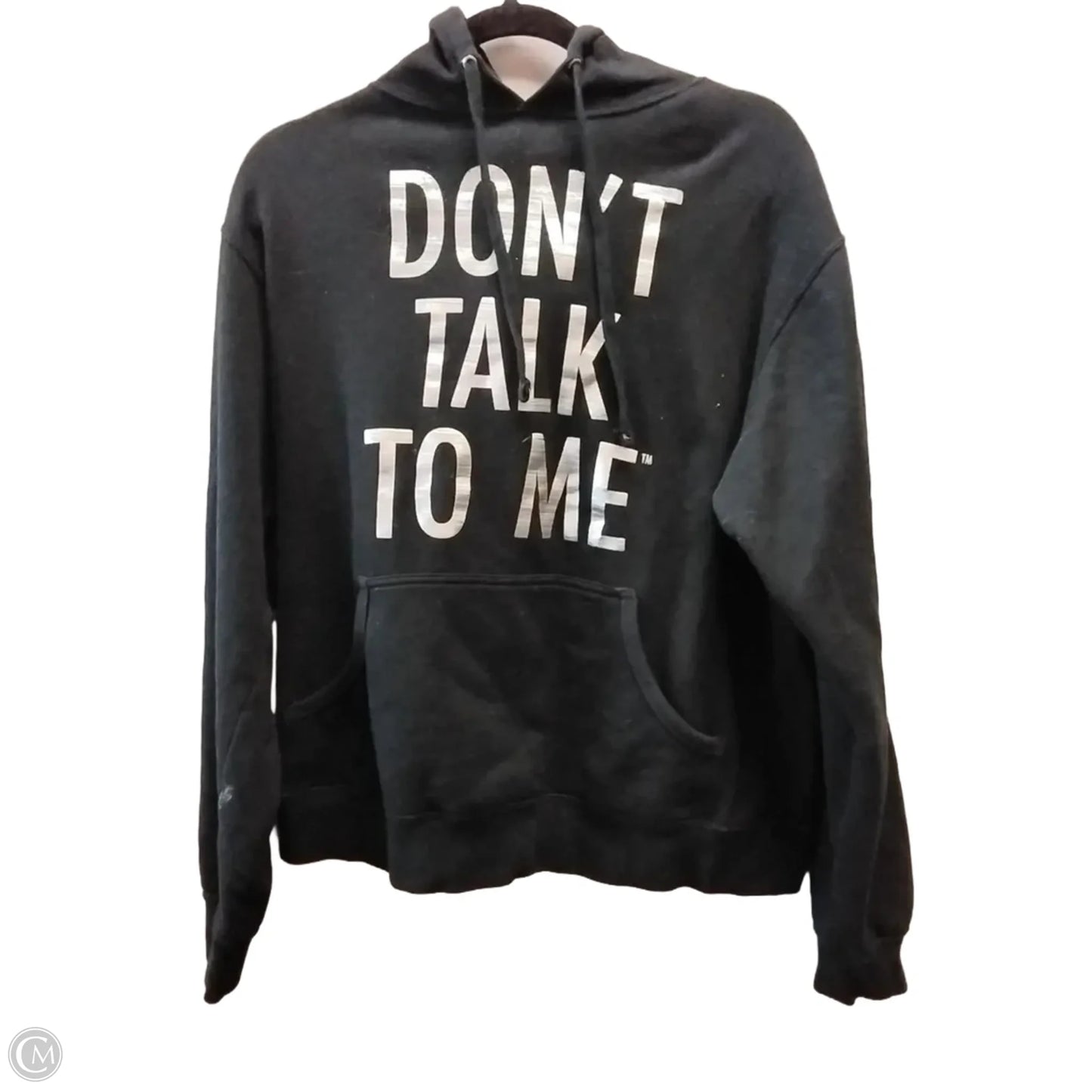 Sweatshirt Hoodie By Indigo In Black, Size: M