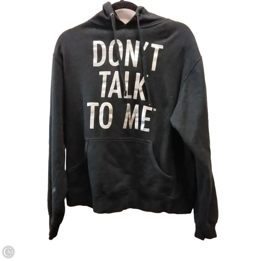 Sweatshirt Hoodie By Indigo In Black, Size: M