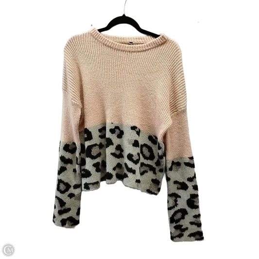Sweater By Clothes Mentor In Animal Print, Size: M
