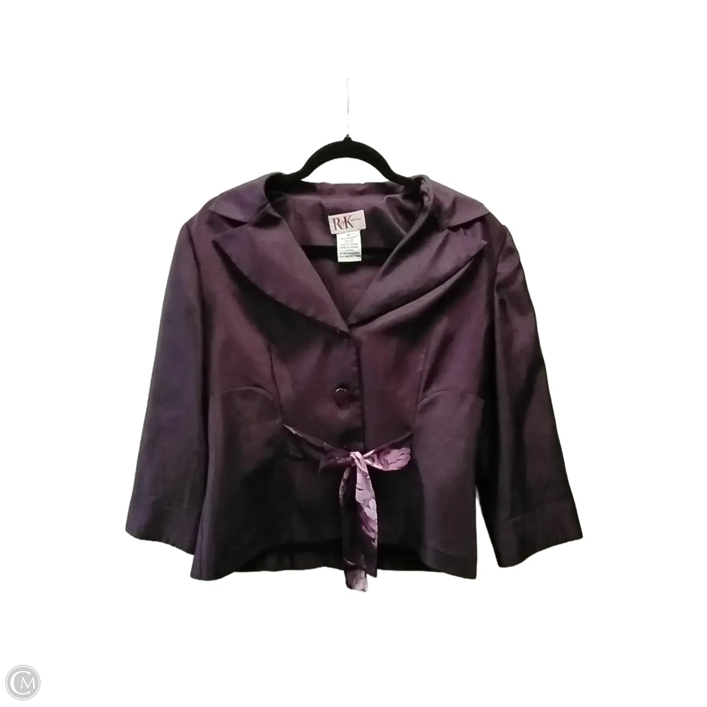 Dress Suit 2pc By R And K Originals In Purple, Size: 10