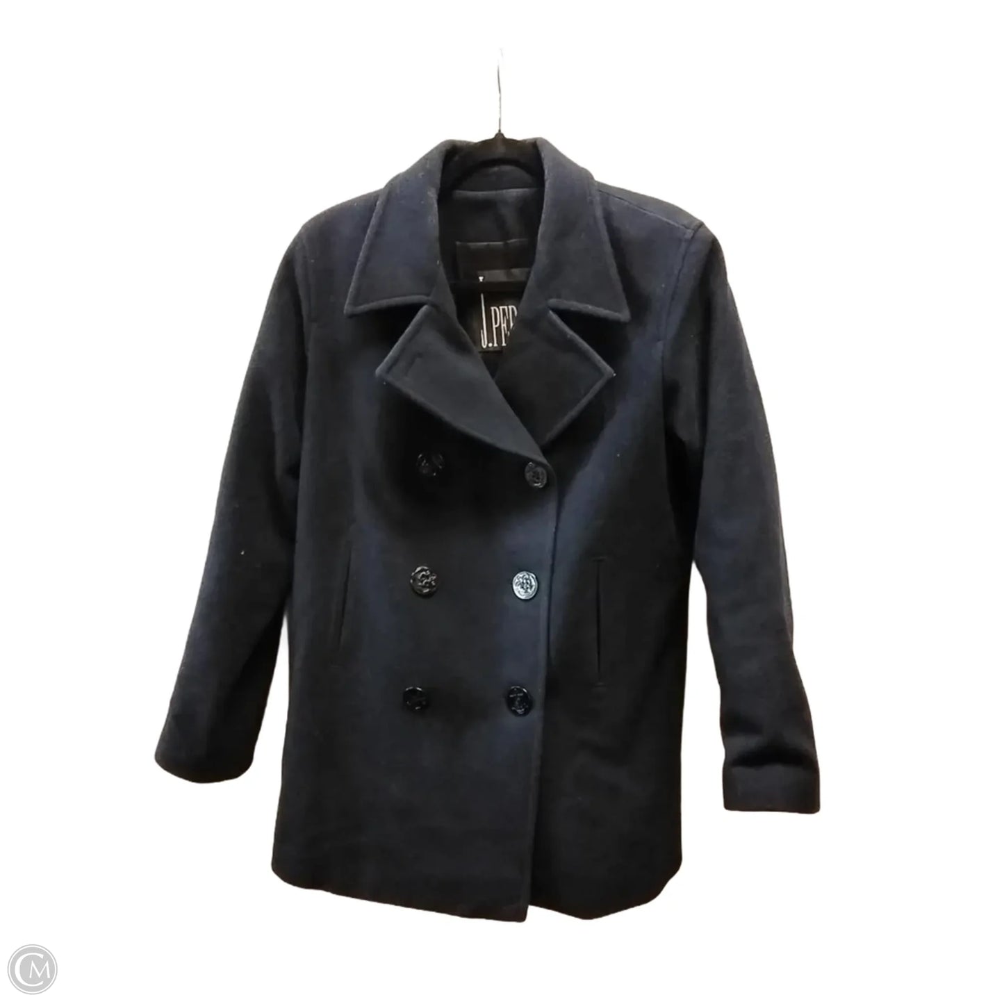 Jacket Fleece By Clothes Mentor In Navy, Size: M