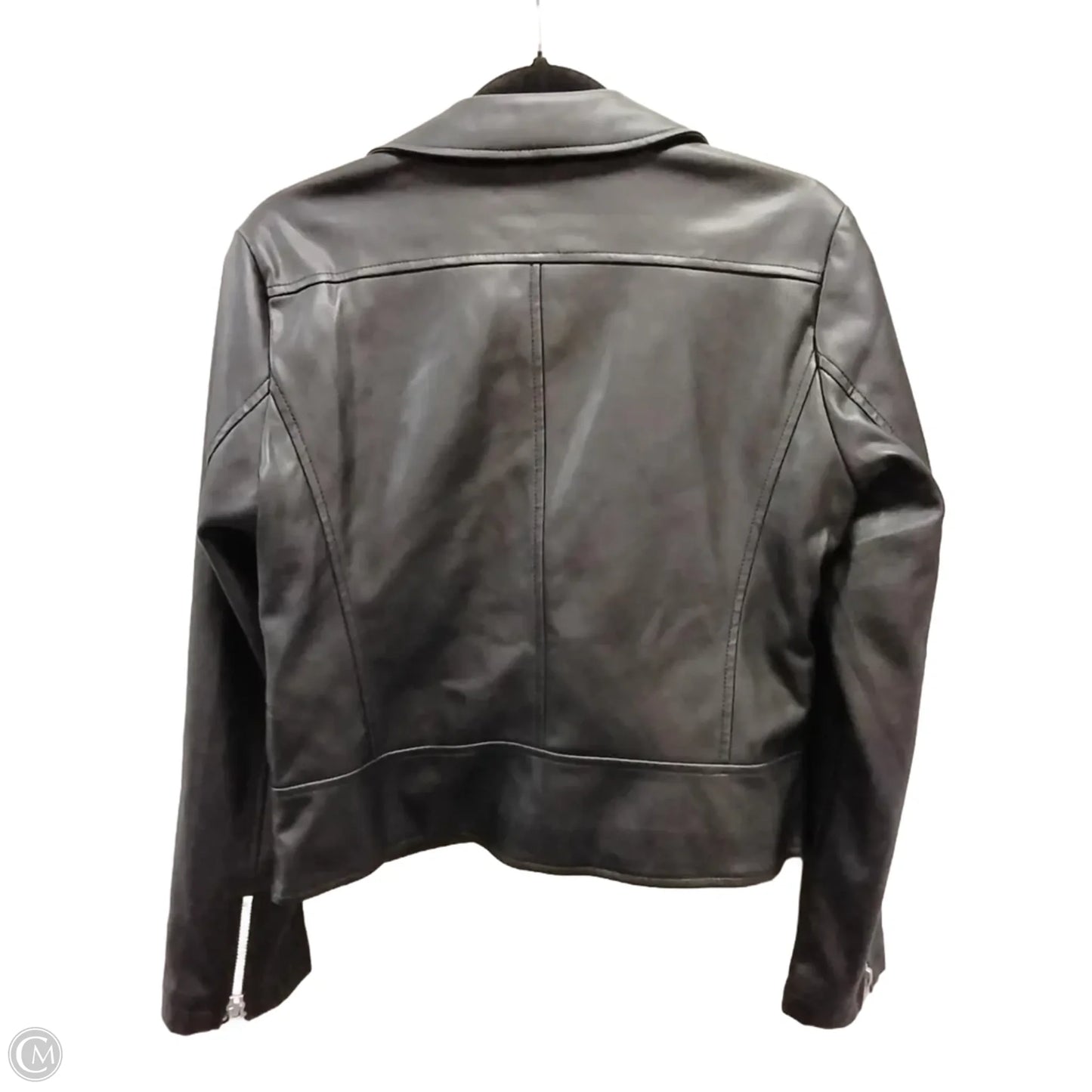 Jacket Moto By Scoop In Black, Size: M