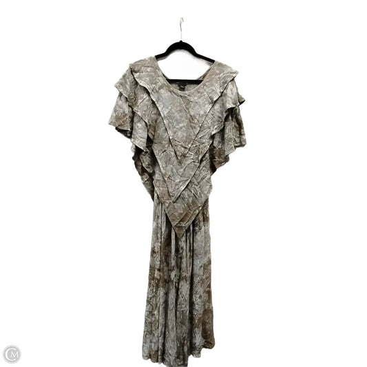 Dress Casual Maxi By Clothes Mentor In Brown, Size: L