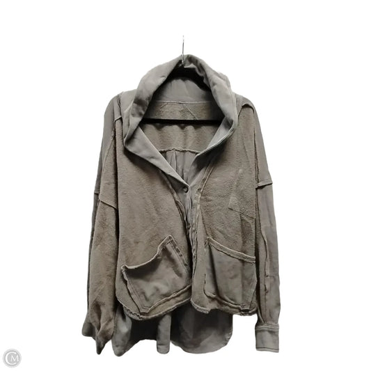 Jacket Shirt By Clothes Mentor In Brown, Size: M