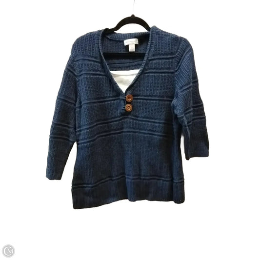 Sweater By Christopher And Banks In Navy, Size: Xl
