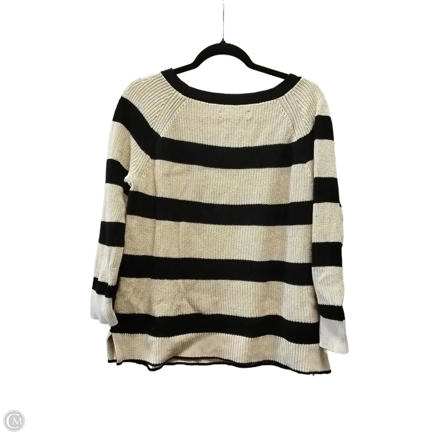 Sweater By Loft In Striped Pattern, Size: L