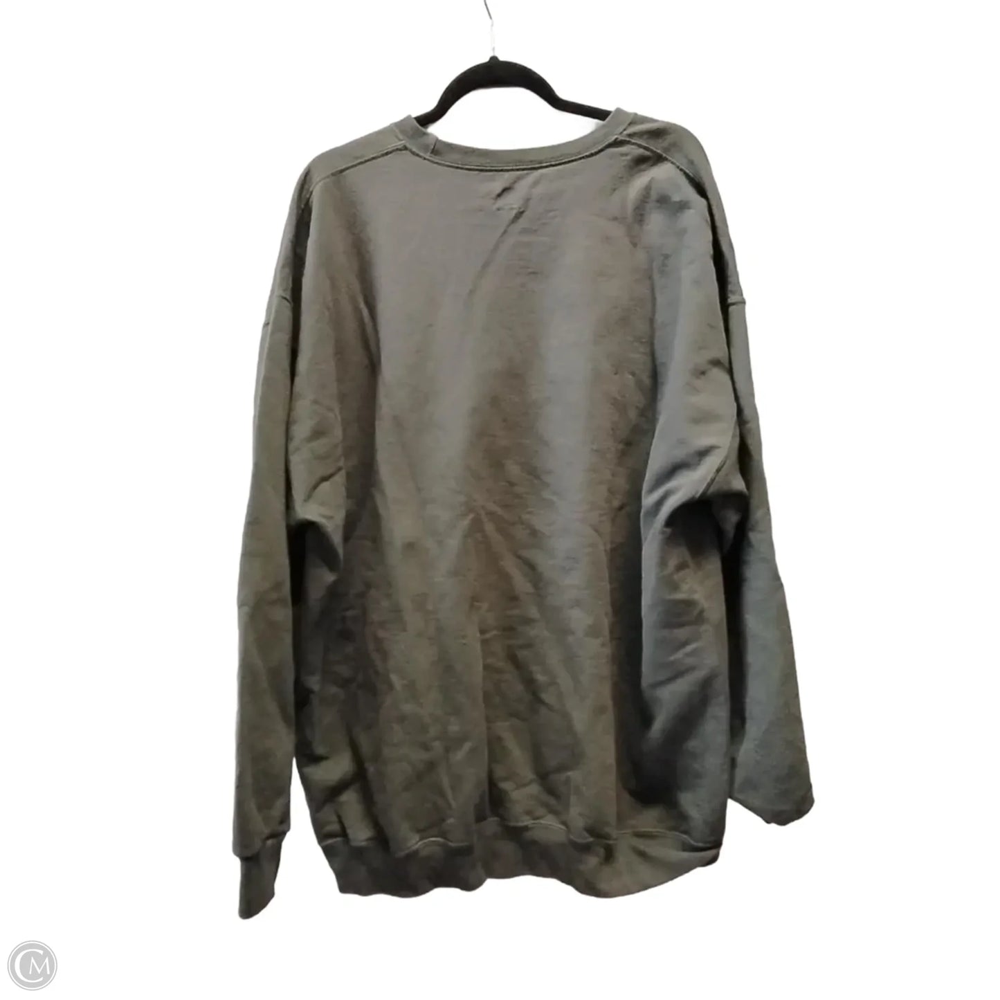Sweatshirt Crewneck By Athletic Works In Green, Size: 3x