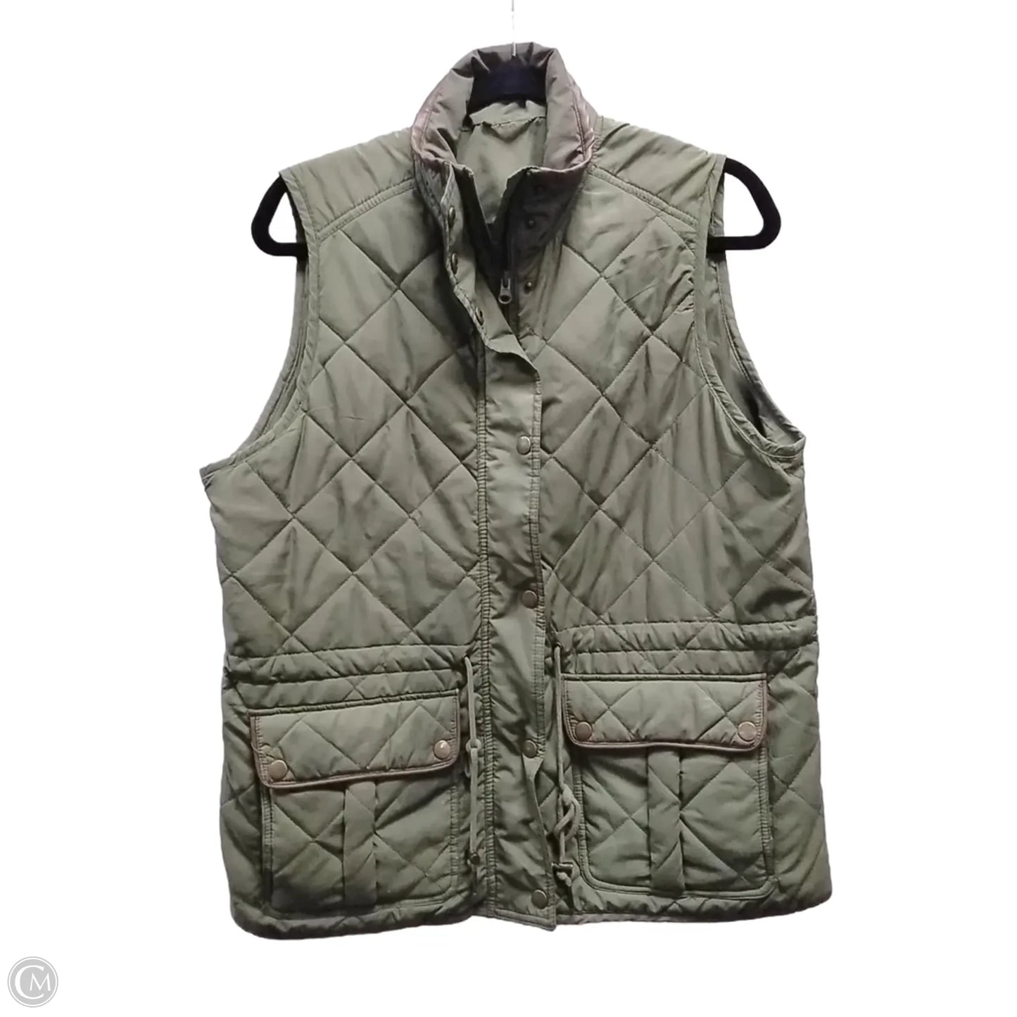 Vest Puffer & Quilted By Clothes Mentor In Green, Size: M