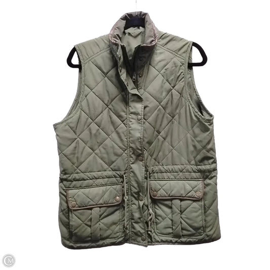 Vest Puffer & Quilted By Clothes Mentor In Green, Size: M