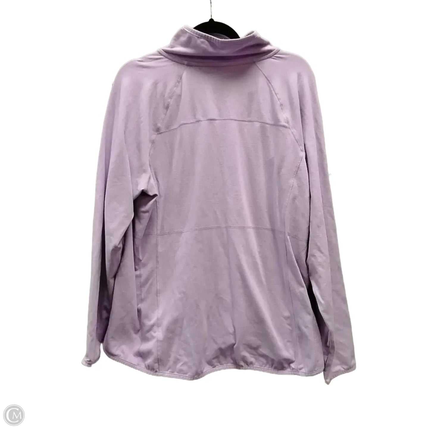 Athletic Jacket By Tek Gear In Purple, Size: 1x