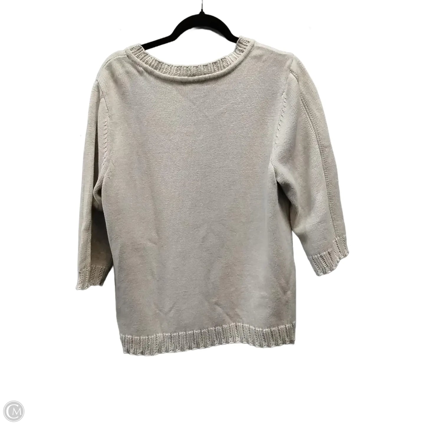 Sweater By Cj Banks In Cream, Size: 1x