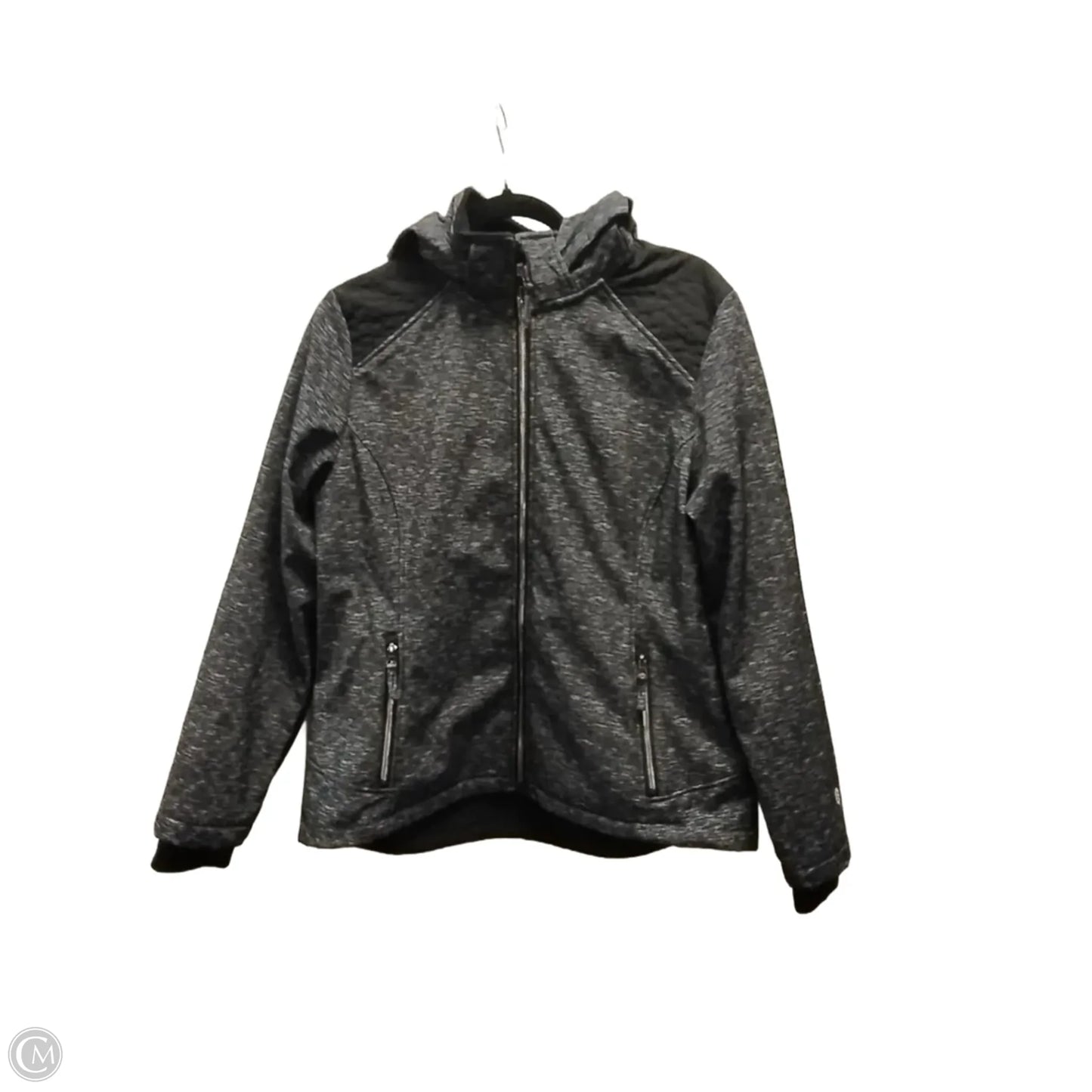 Jacket Puffer & Quilted By Free Country In Grey, Size: L