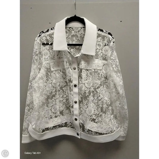 Jacket Other By Clothes Mentor In White, Size: Xl