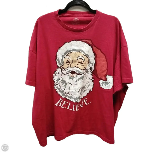 Top Short Sleeve By Clothes Mentor In Red, Size: 2x