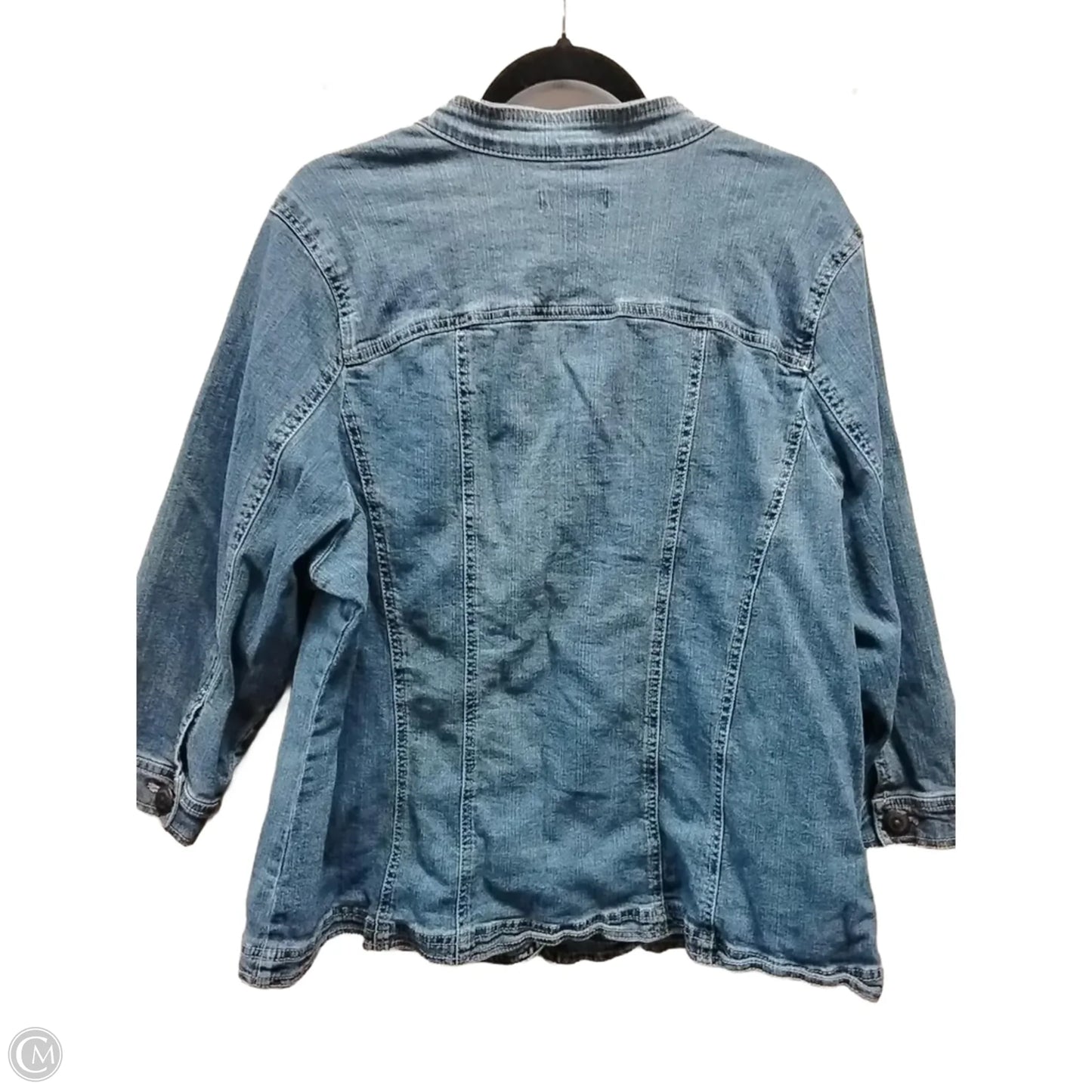 Jacket Denim By Dressbarn In Blue, Size: 3x