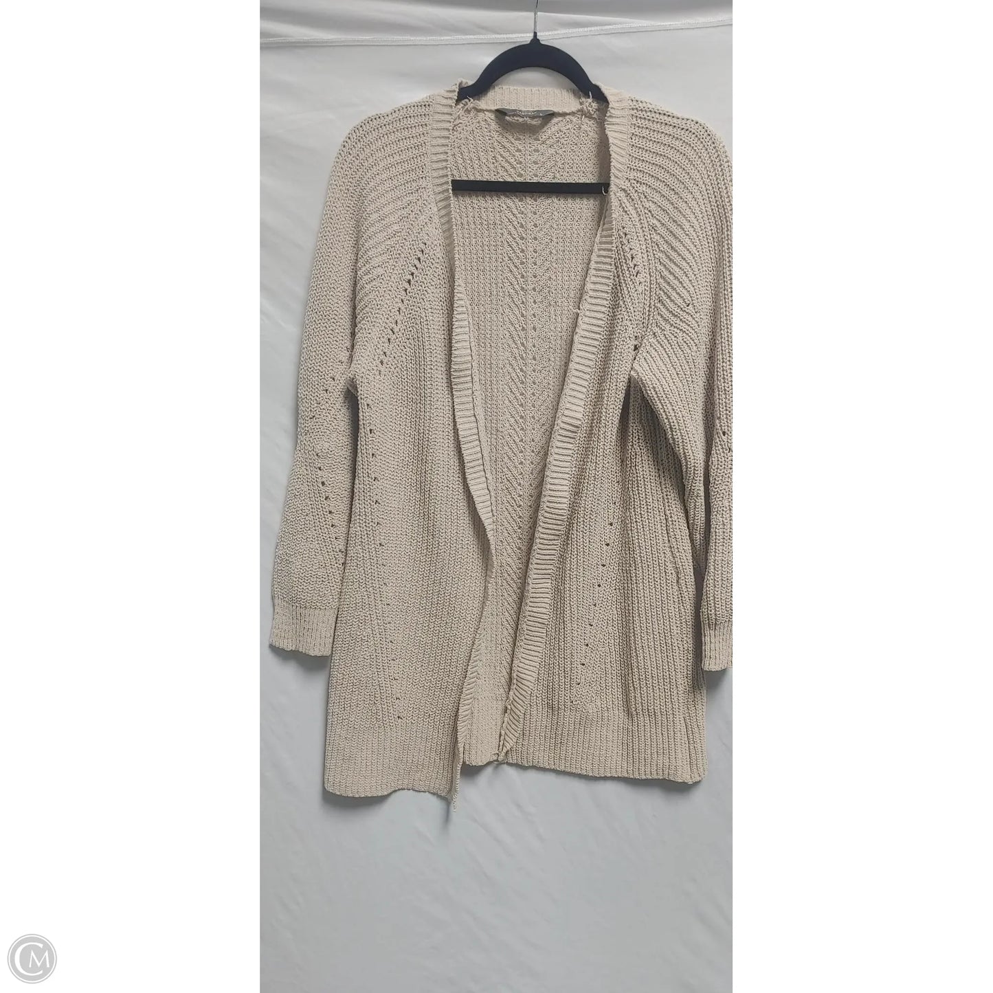 Cardigan By Clothes Mentor In Tan, Size: L