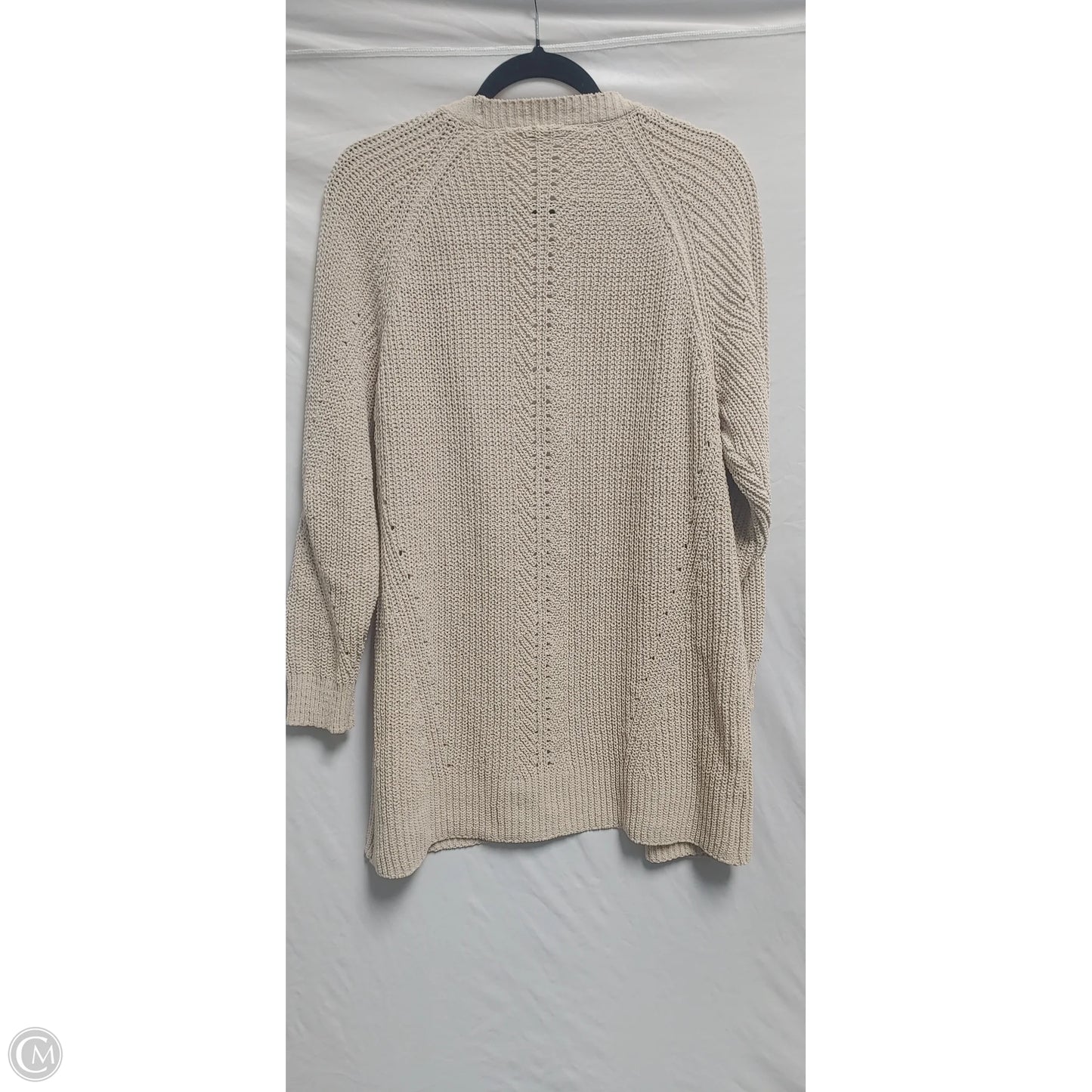 Cardigan By Clothes Mentor In Tan, Size: L