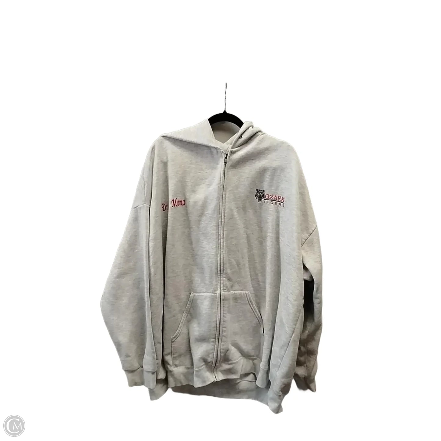 Sweatshirt Hoodie By Lee In Grey, Size: 3x