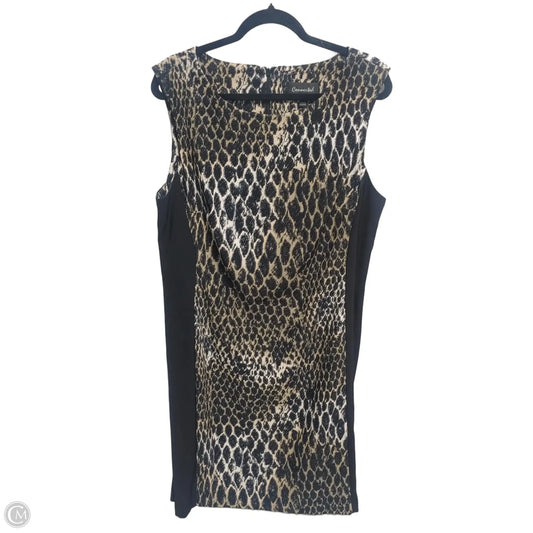 Dress Casual Midi By Connected Apparel In Animal Print, Size: 16