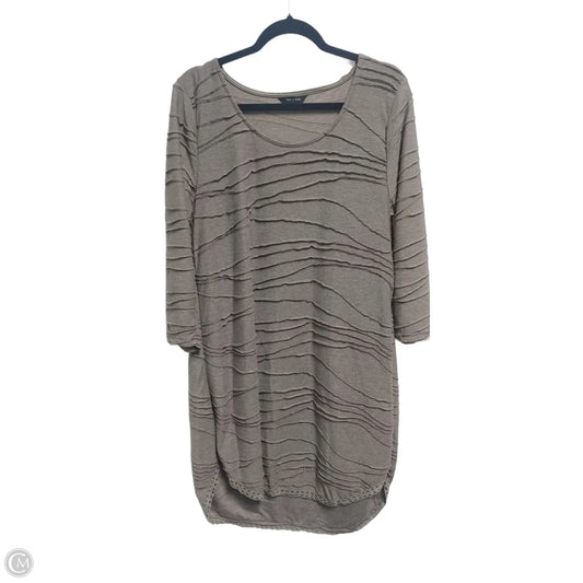 Dress Casual Midi By Clothes Mentor In Brown, Size: Xl