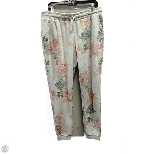 Pants Lounge By Maurices In Floral Print, Size: L