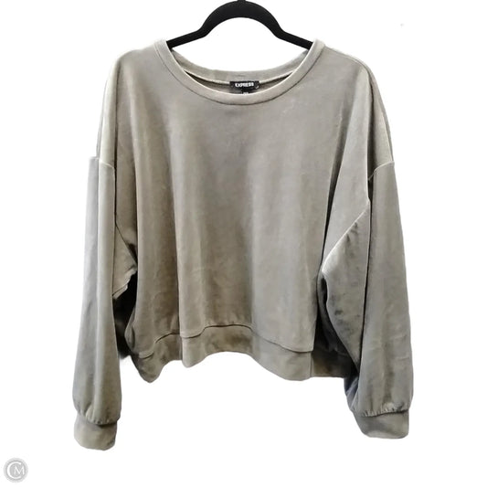 Sweatshirt Crewneck By Express In Green, Size: Xl