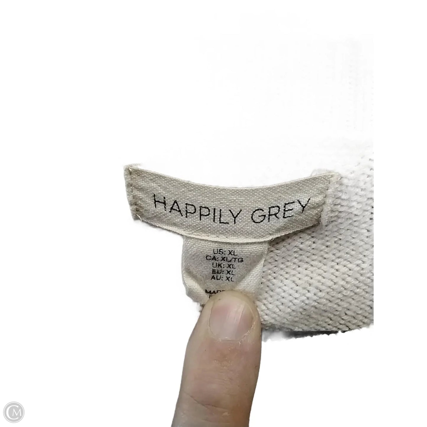 Sweater By Happily Grey In Cream, Size: Xl