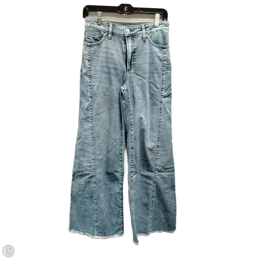 Jeans Flared By Chicos In Blue Denim, Size: Os