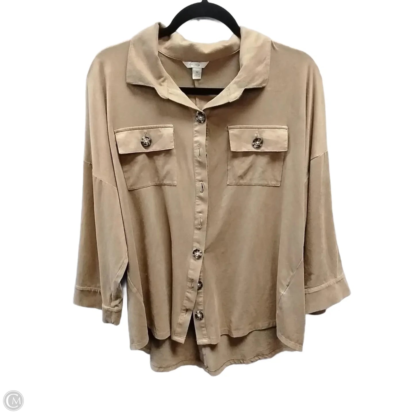 Top Long Sleeve By Cathy Daniels In Floral Print, Size: L