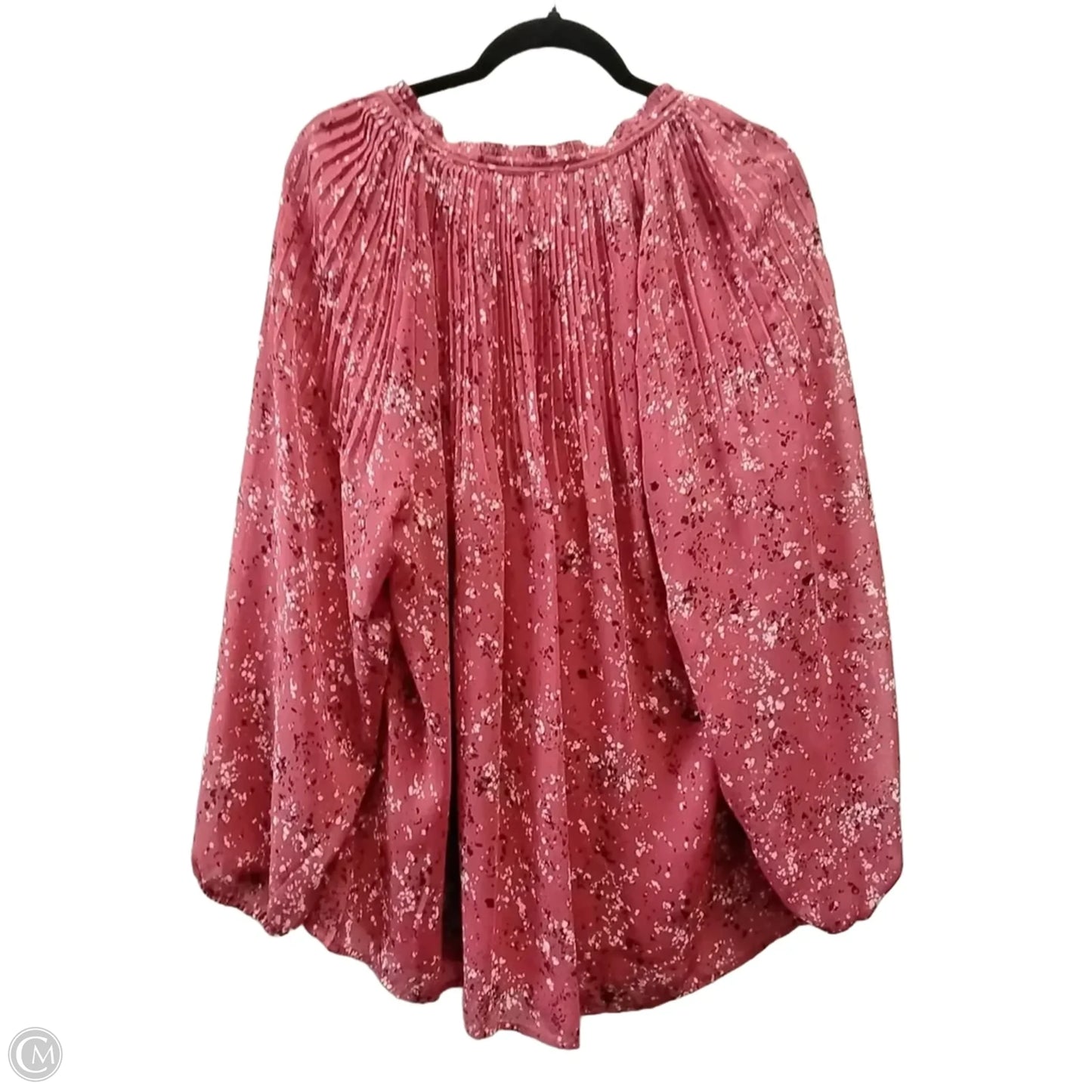 Blouse Long Sleeve By Simply Vera In Red, Size: Xxl