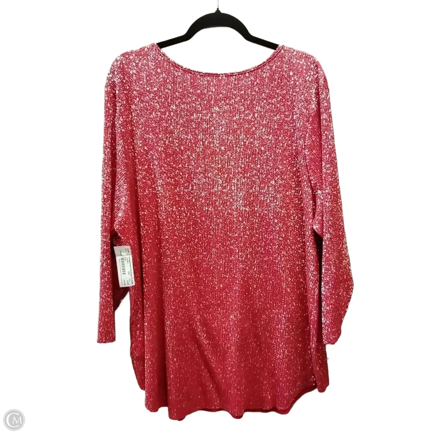 Blouse Long Sleeve By Ruby Rd In Red, Size: 2x