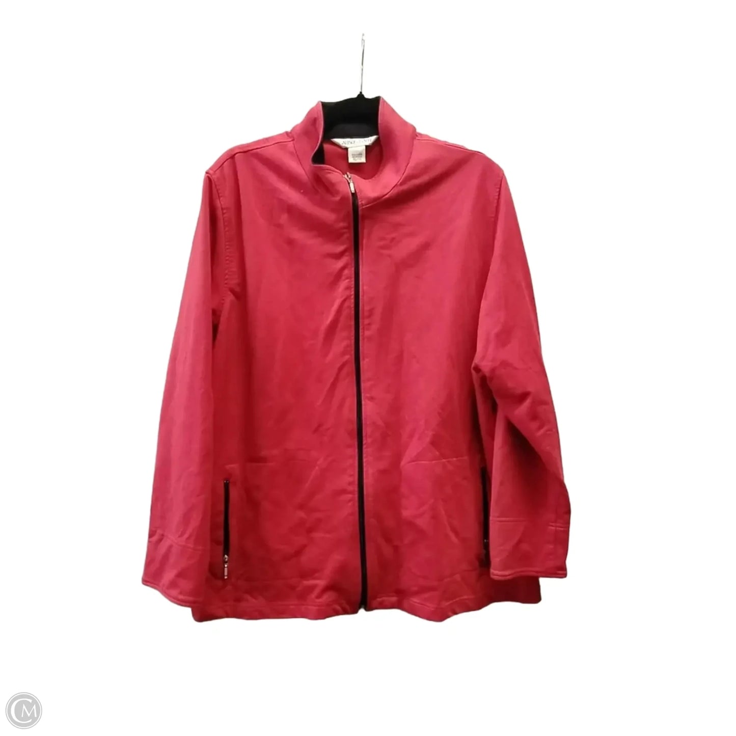 Jacket Fleece By Allison Daley In Red, Size: Xl