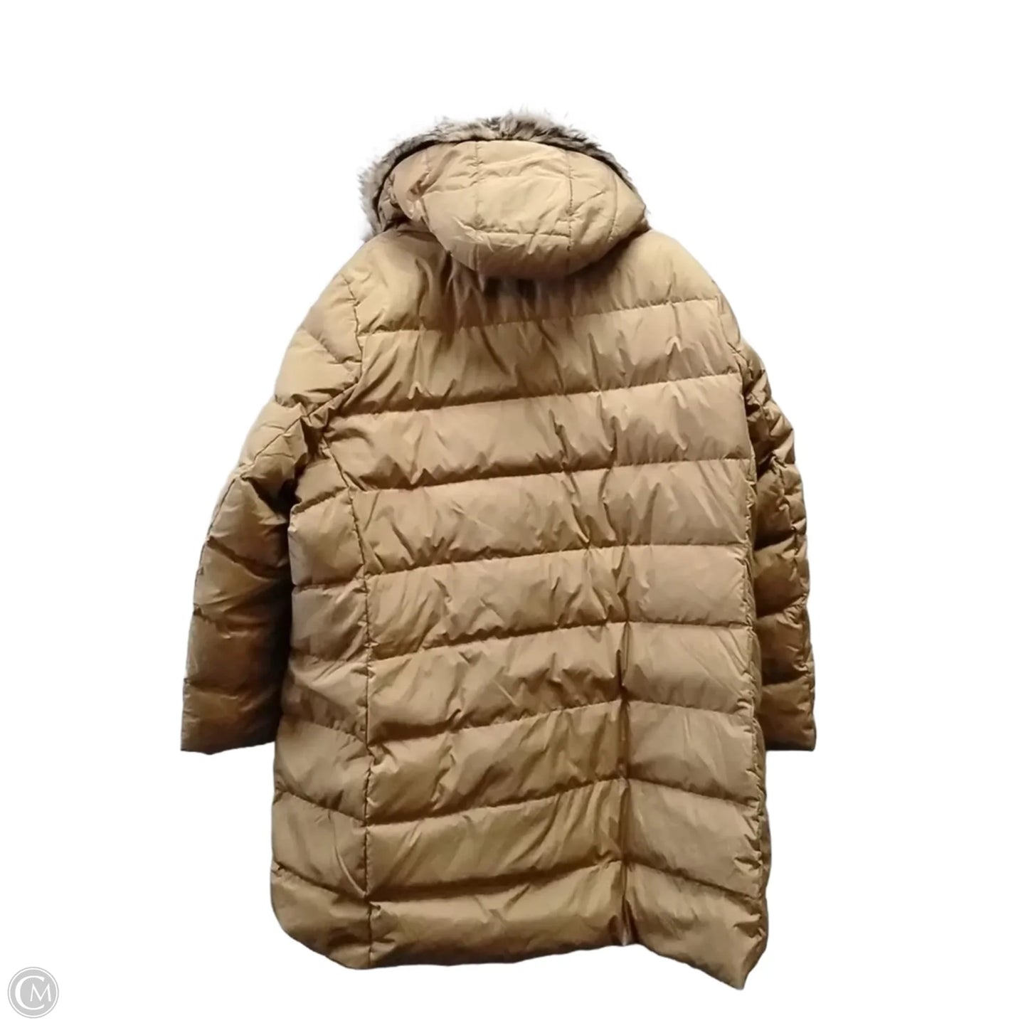 Coat Puffer & Quilted By Lands End In Tan, Size: 3x