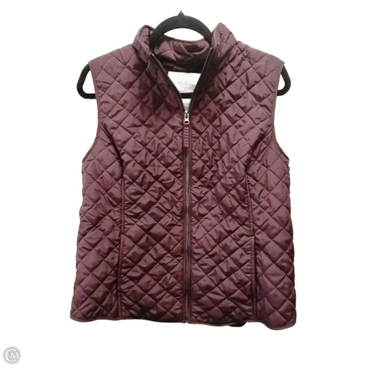 Vest Puffer & Quilted By Van Heusen In Purple, Size: L