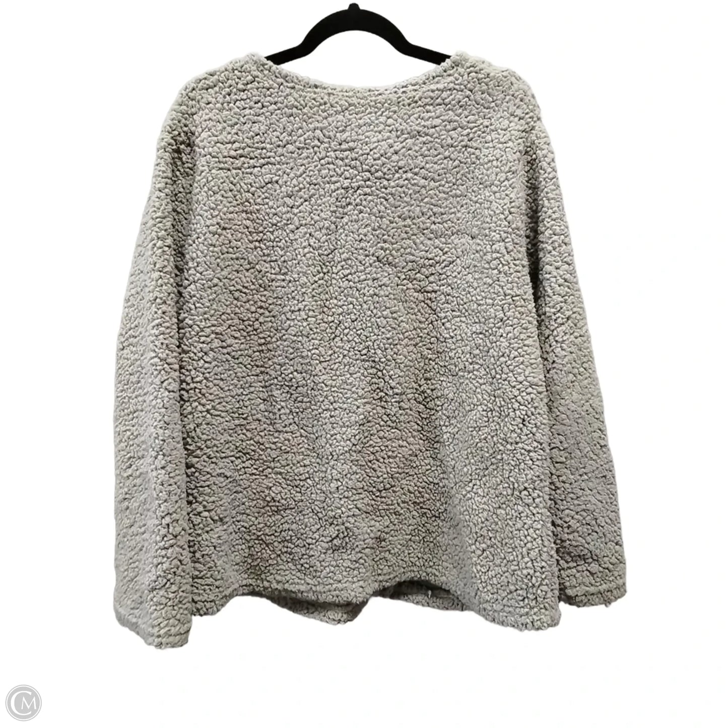 Sweatshirt Collar By Clothes Mentor In Grey, Size: 3x