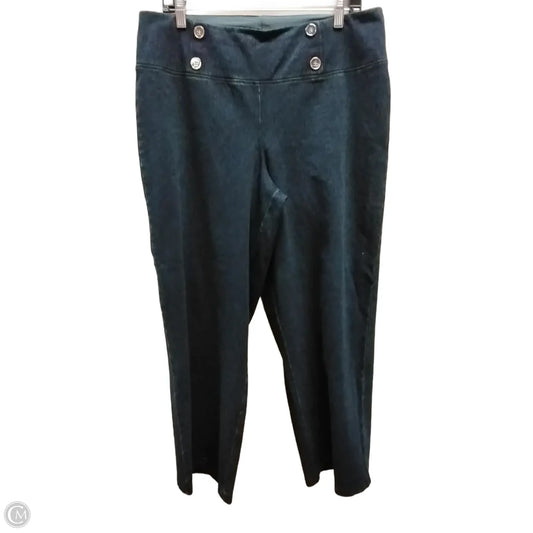 Jeans Wide Leg By Women With Control In Blue Denim, Size: L