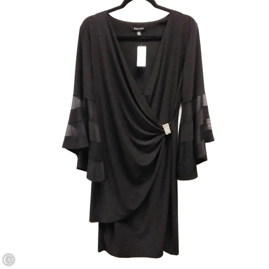 Dress Party Midi By Roz And Ali In Black, Size: 14