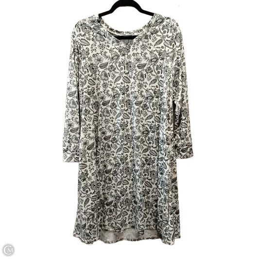 Dress Casual Midi By Lularoe In Black & White, Size: M