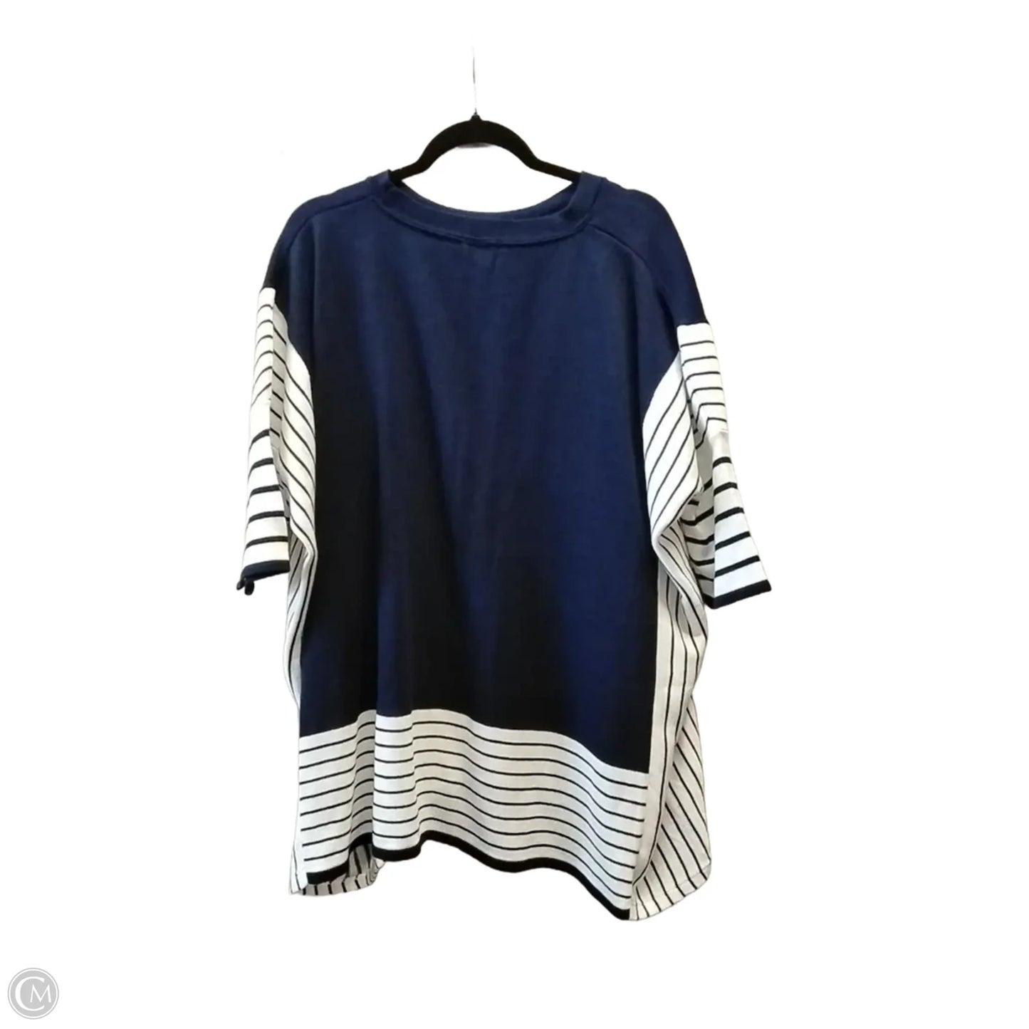 Sweater Short Sleeve By Clothes Mentor In Navy, Size: S