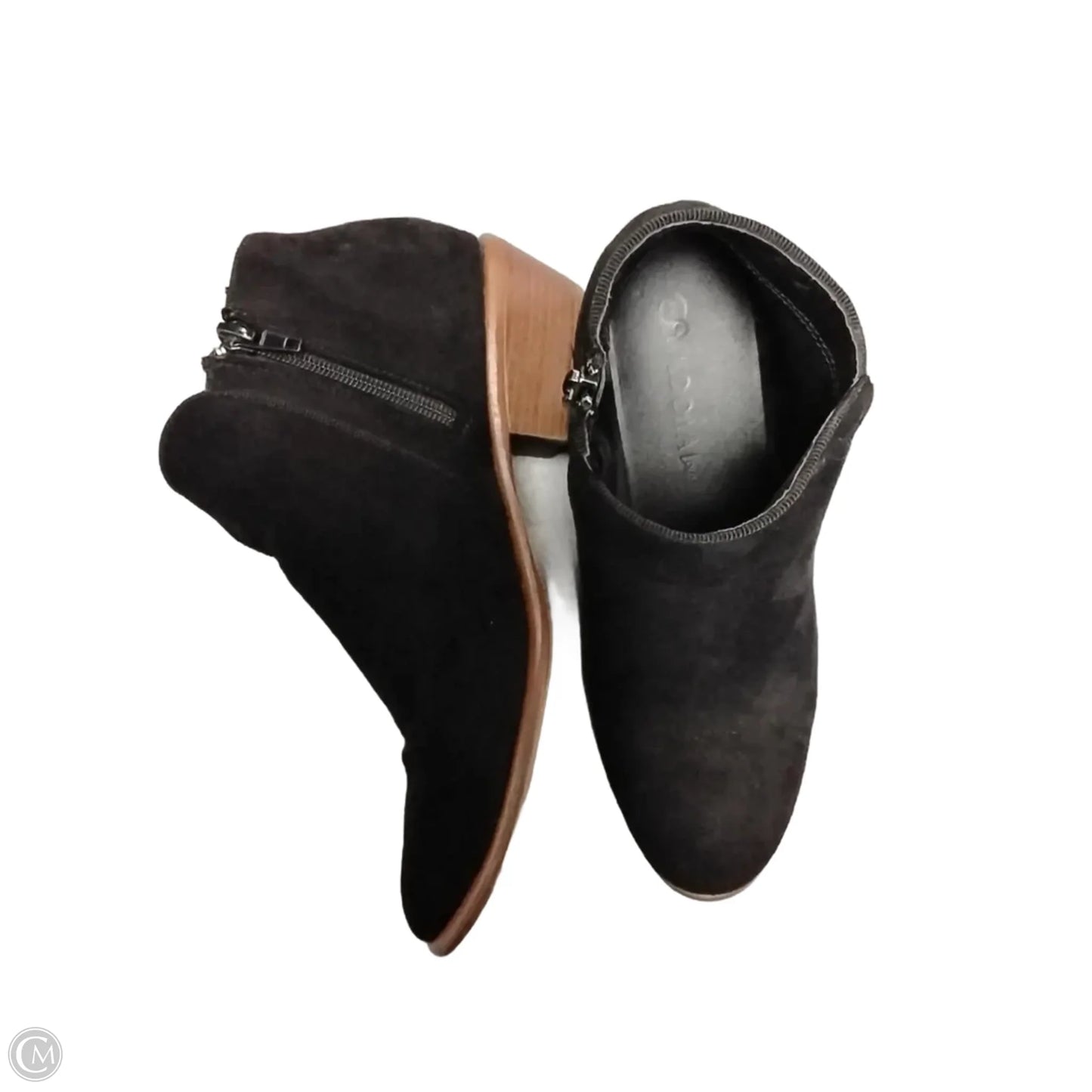 Boots Ankle Heels By Wild Diva In Black & Brown, Size: 7