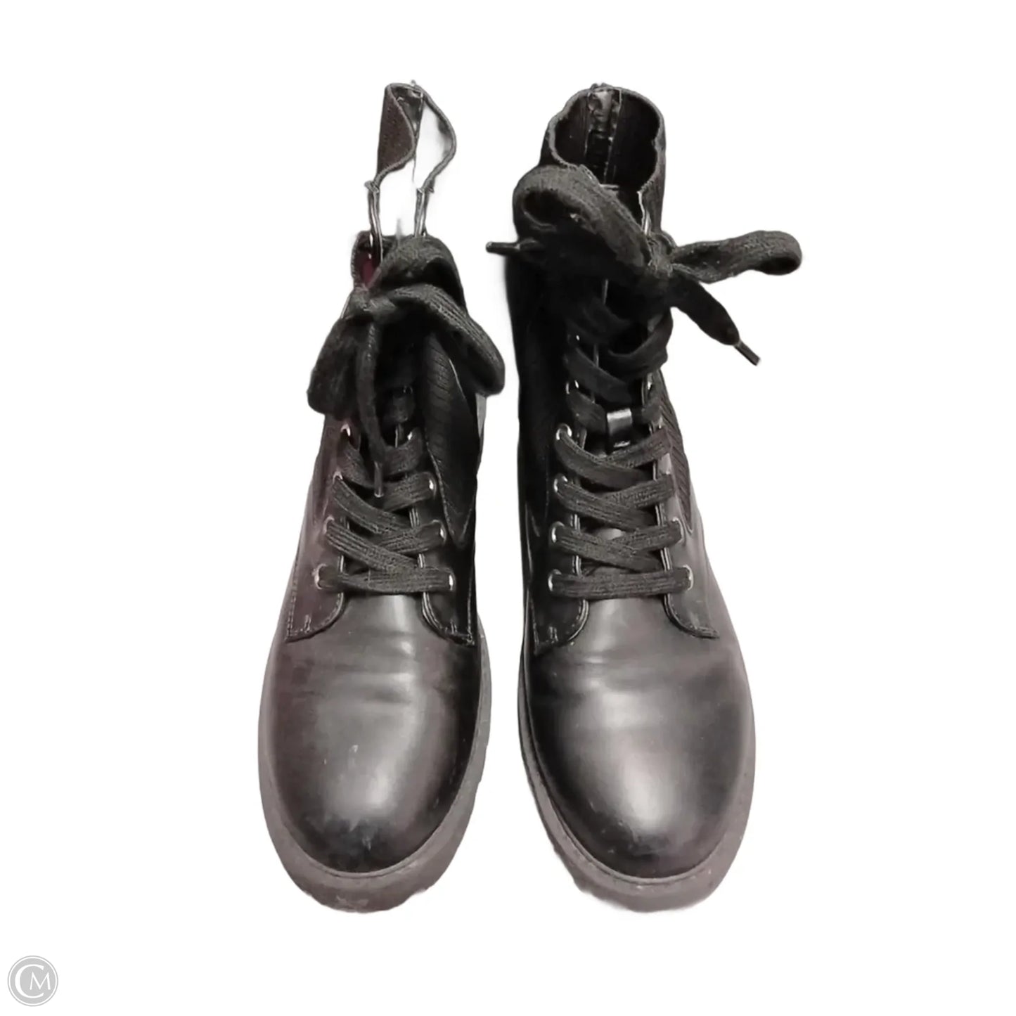 Boots Ankle Flats By Clothes Mentor In Black, Size: 9