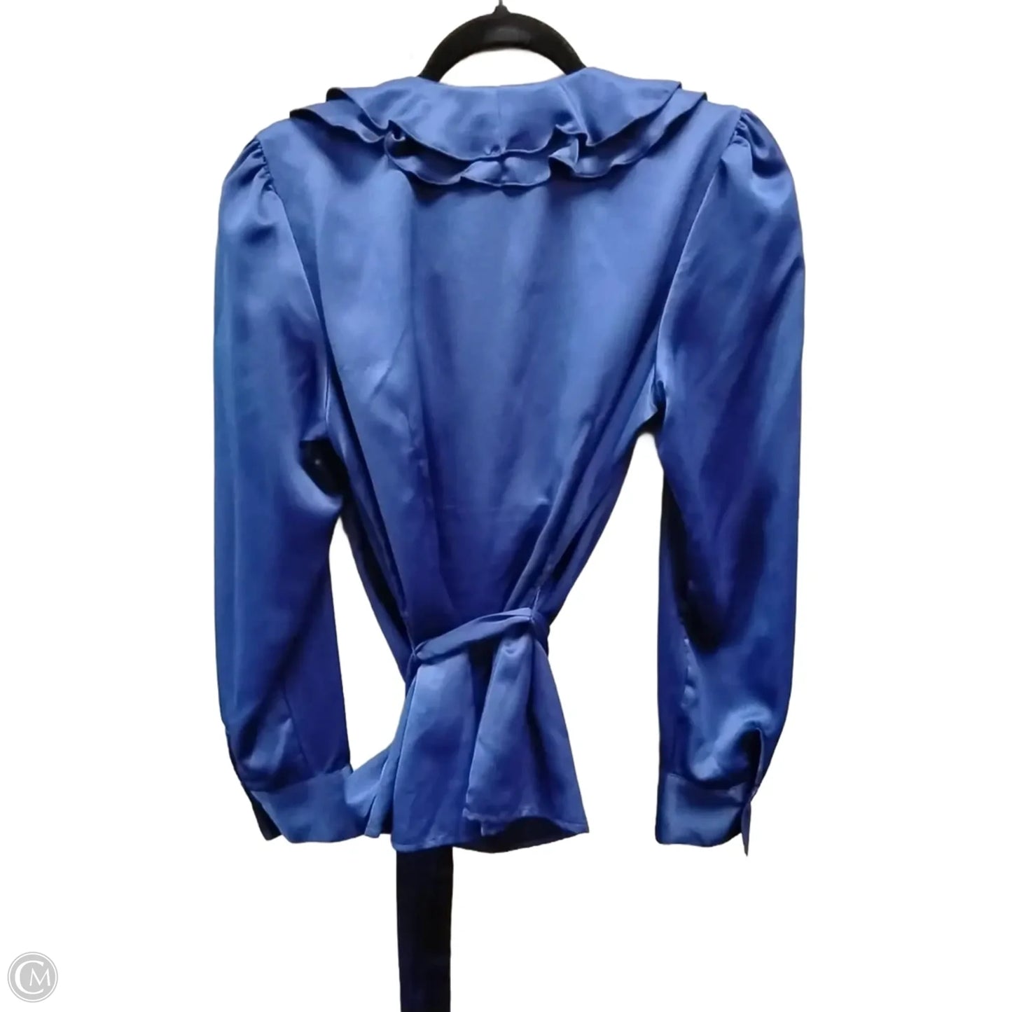Blouse Long Sleeve By East 5th In Blue, Size: L