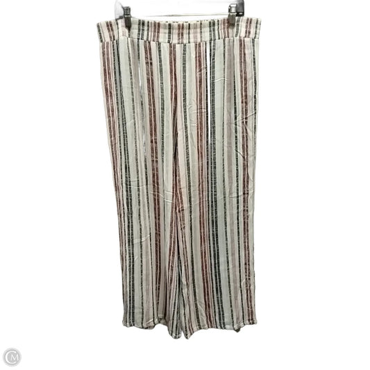 Pants Linen By Apt 9 In Striped Pattern, Size: Xl