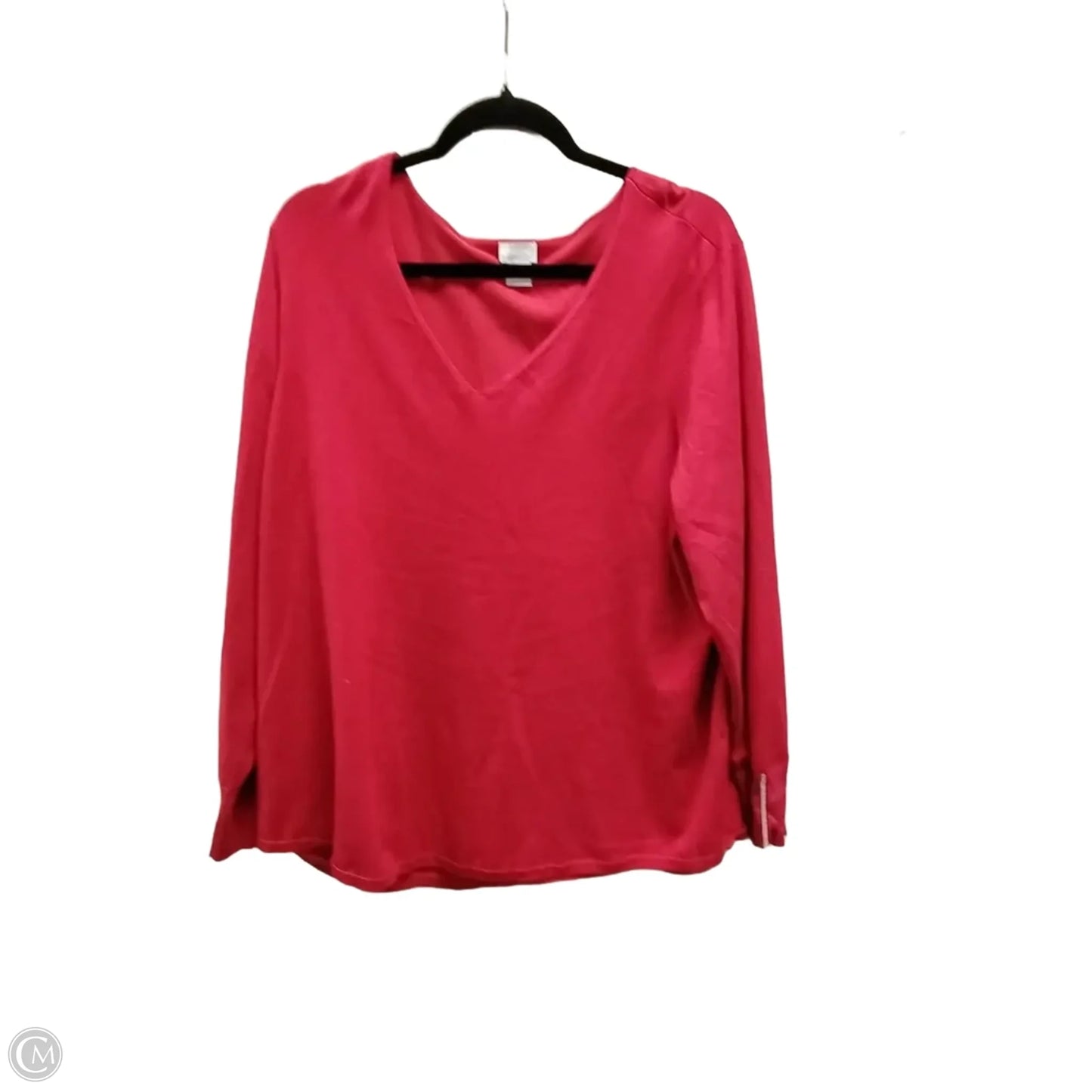 Top Sleeveless By Chicos In Red, Size: 4