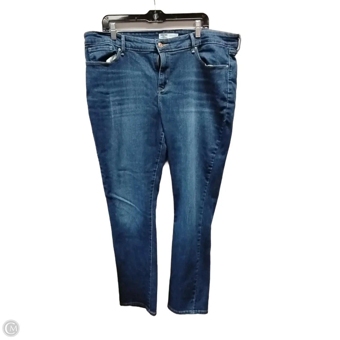 Jeans Straight By Levis In Blue Denim, Size: 20
