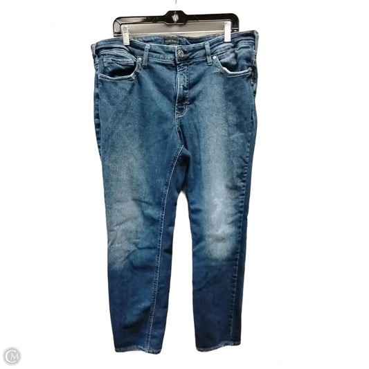 Jeans Straight By Silver In Blue Denim, Size: 20