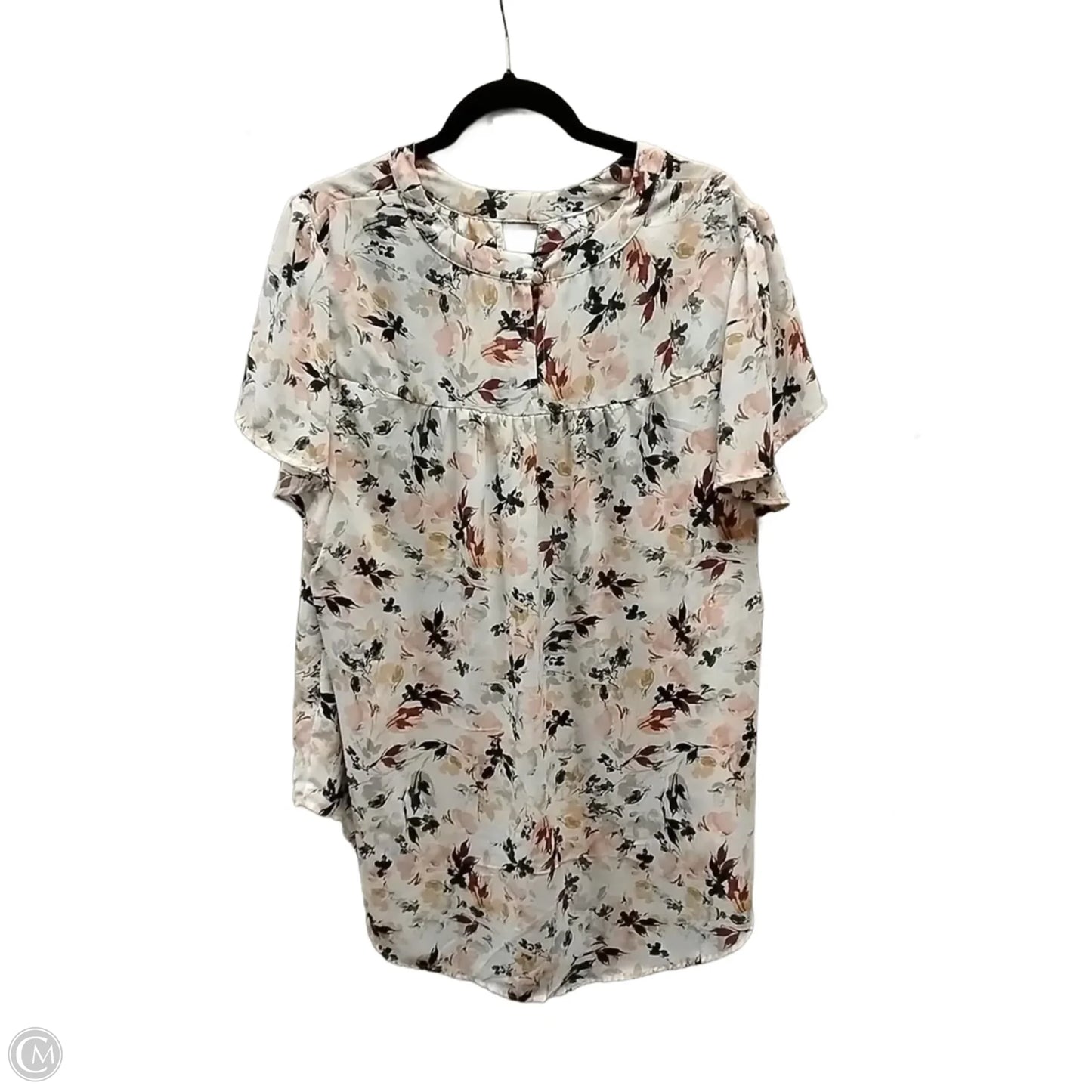 Blouse Short Sleeve By Torrid In Floral Print, Size: 3