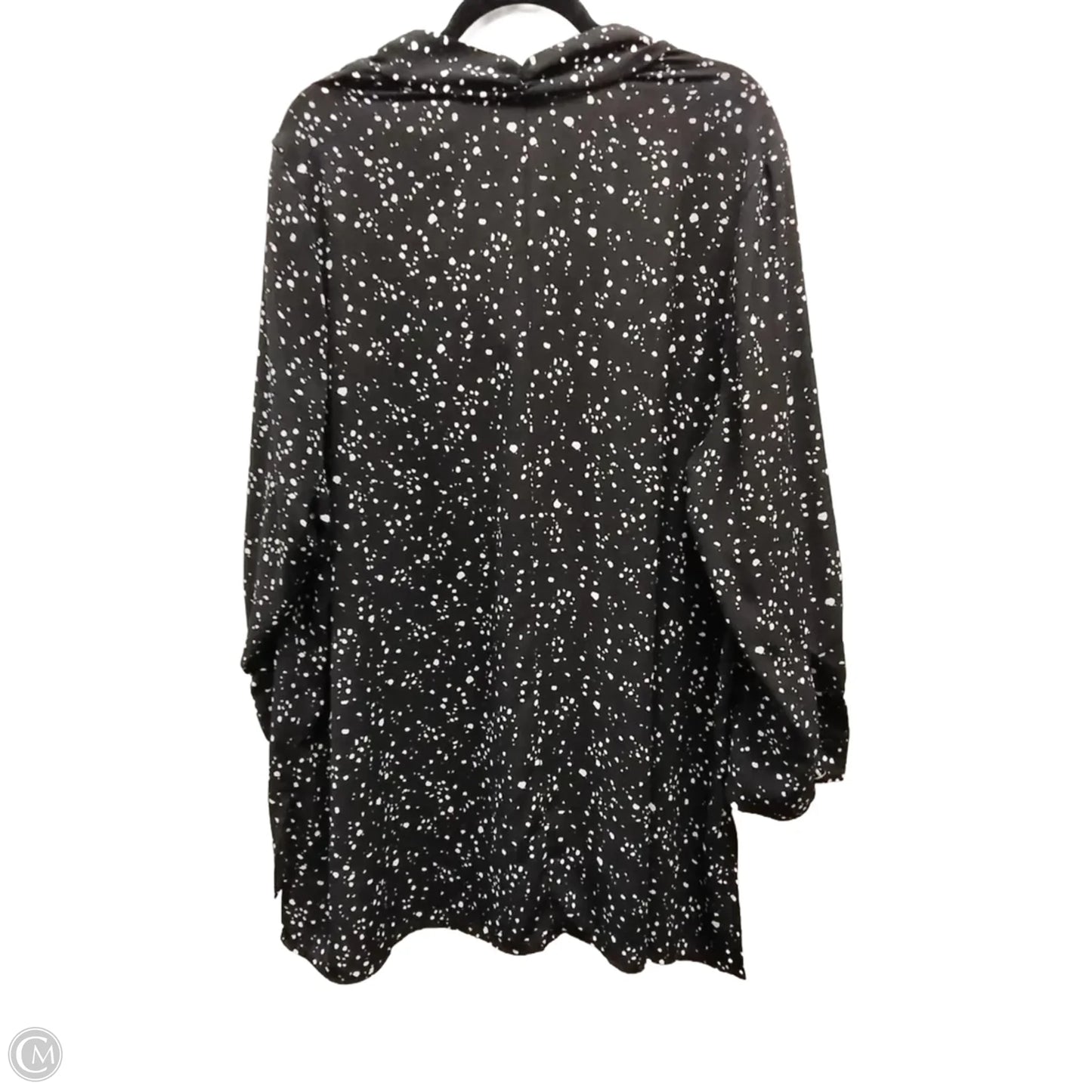 Top Long Sleeve By Terra & Sky In Polkadot Pattern, Size: 2x