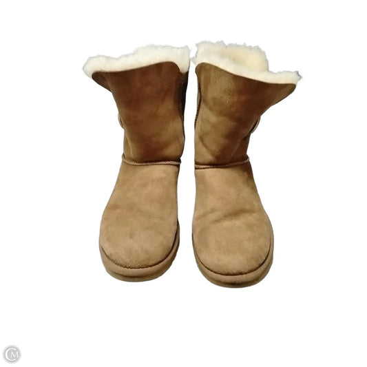 Boots Designer By Ugg In Brown, Size: 10