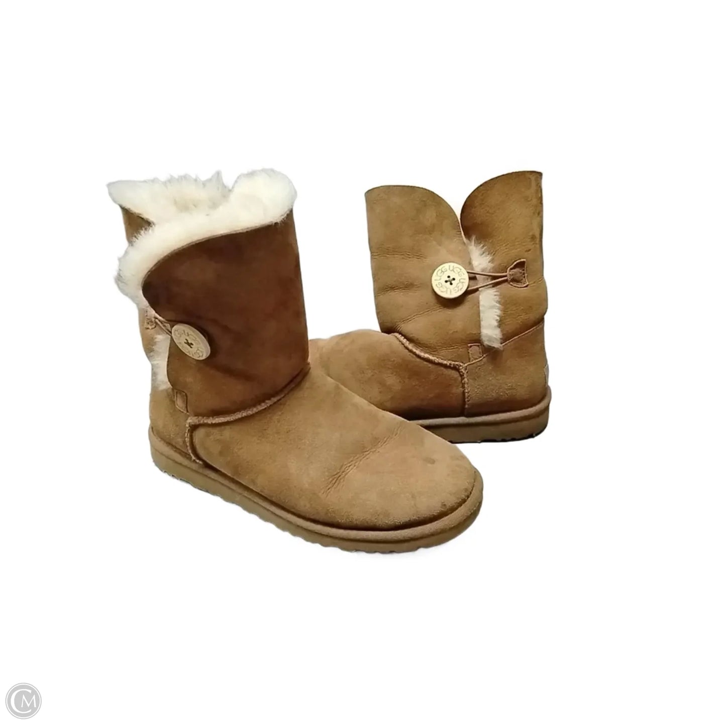 Boots Designer By Ugg In Brown, Size: 10